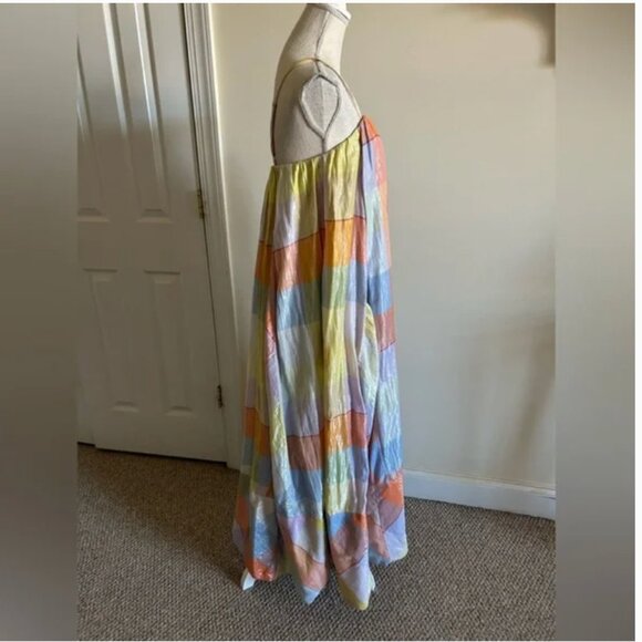 Anthropologie Pilcro Sleeveless Plaid Tent Maxi Dress size M - Picture 6 of 10